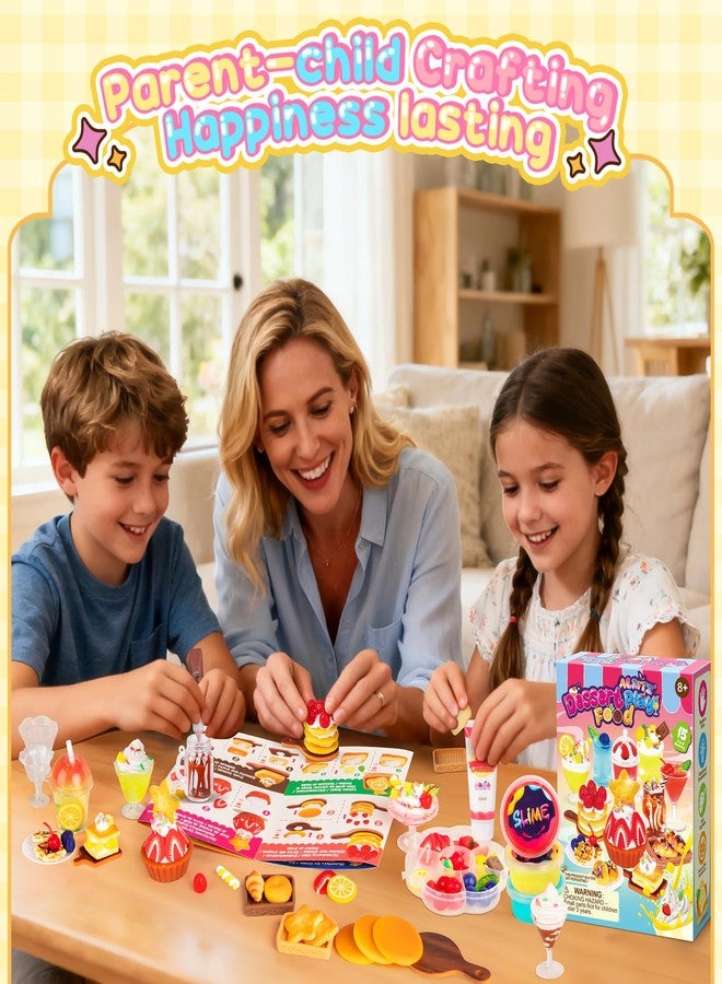 Alritz Making Miniature Food Toys Set, Mini Desserts Drinks Maker Craft Kit, DIY Simulated Strawberry Cake Pretend Play Food Set for Kids Teens Adults Ages 8 9 10+, Birthday Party Gift - Image 4